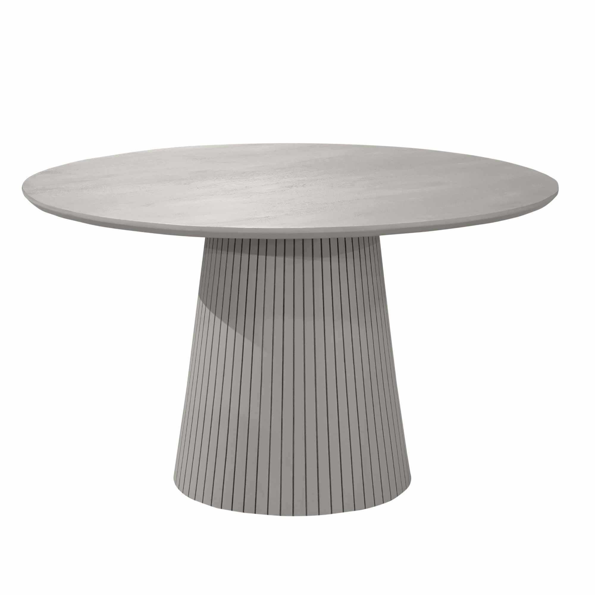 STF-2904_5 Ronde eettafel Solana Taupe Mangohout 150 cm - Image 6