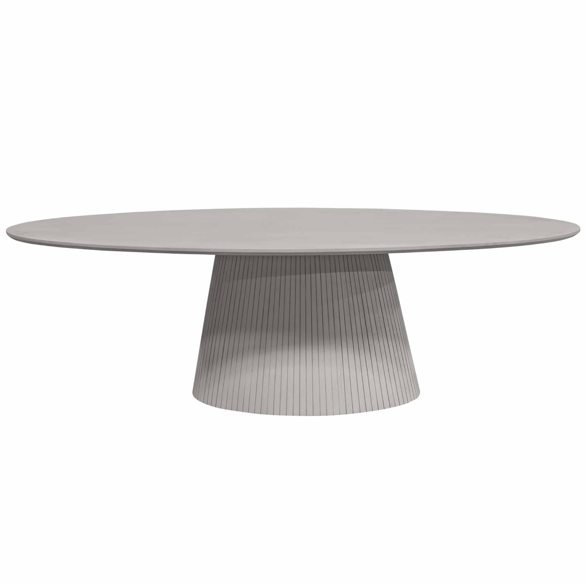 Ovale eettafel Solana Taupe Mangohout 240 cm - Image 5