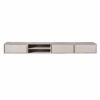 STF-1624_3 Zwevend tv meubel Ambiance Taupe Mangohout 240 cm - Image 4