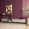 STF-1625_1 Zwevend tv meubel Ambiance Taupe Mangohout 280 cm - Image 2