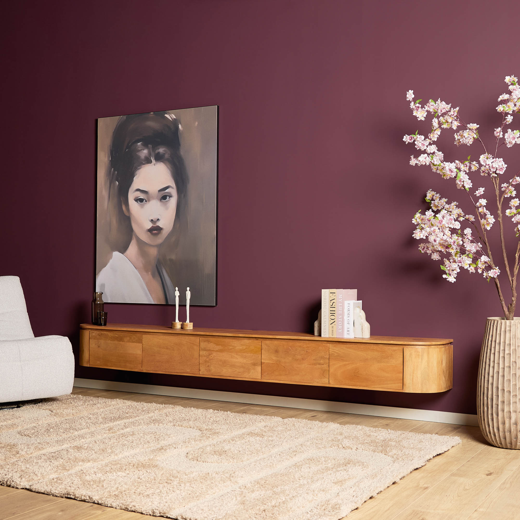 Tv meubel Excellent Naturel Mangohout 280 cm - Image 2