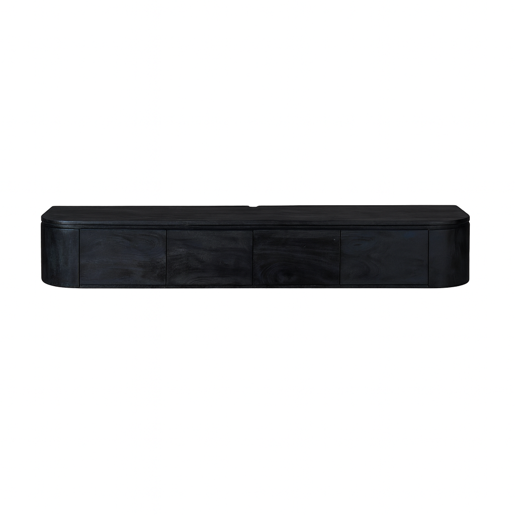Tv meubel Excellent Zwart Mangohout 200 cm - Image 7
