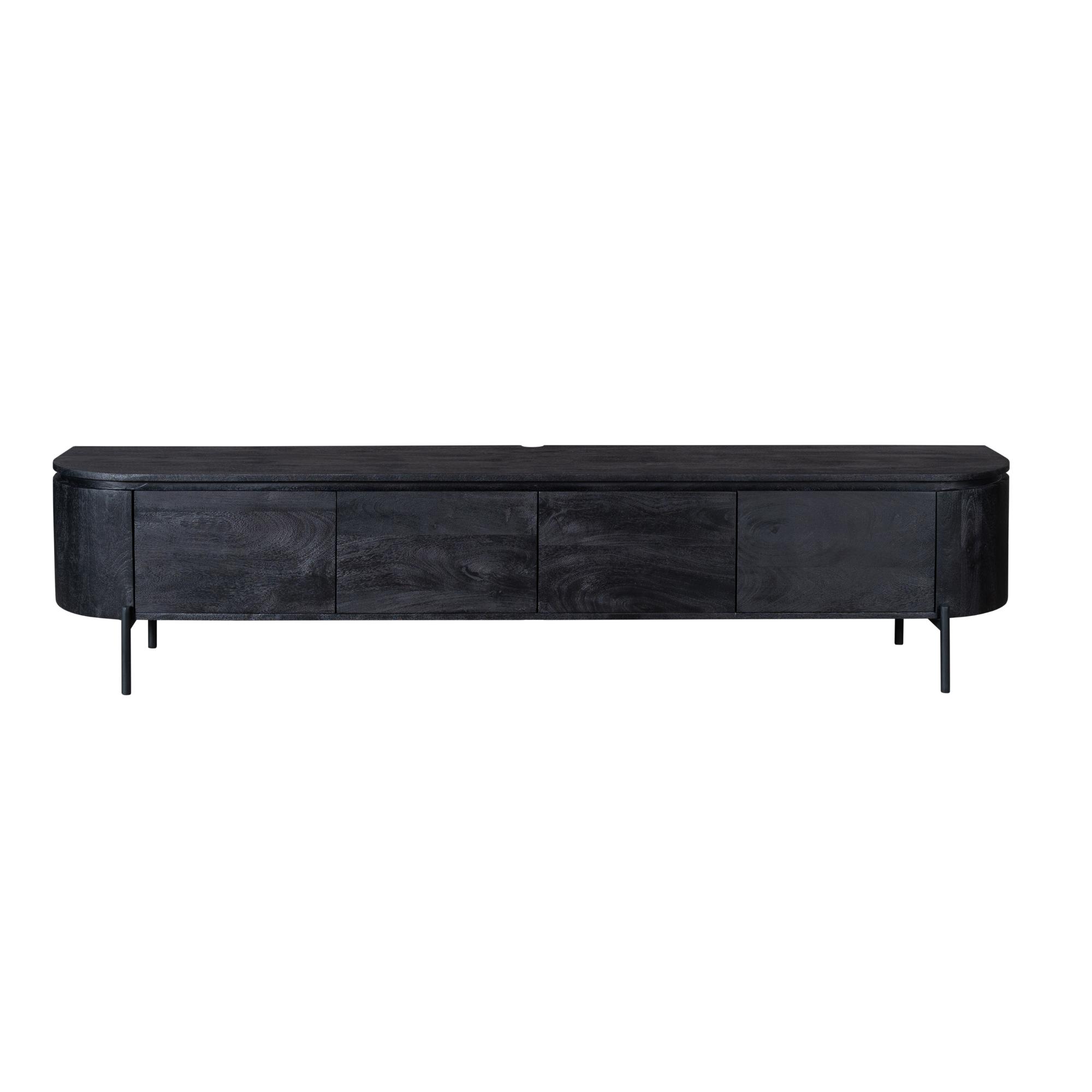 Tv meubel Excellent Zwart Mangohout 200 cm - Image 8