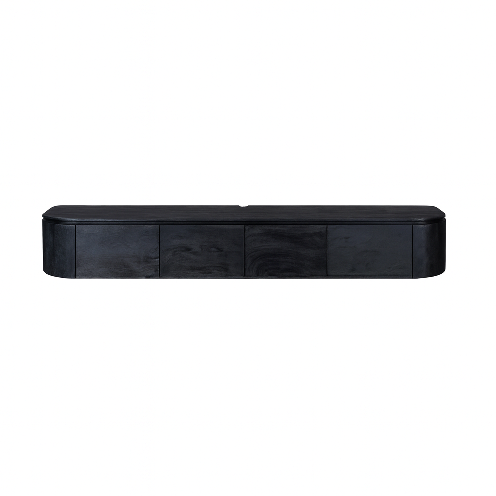 STF-1709_11 Tv meubel Excellent Zwart Mangohout 240 cm - Image 12