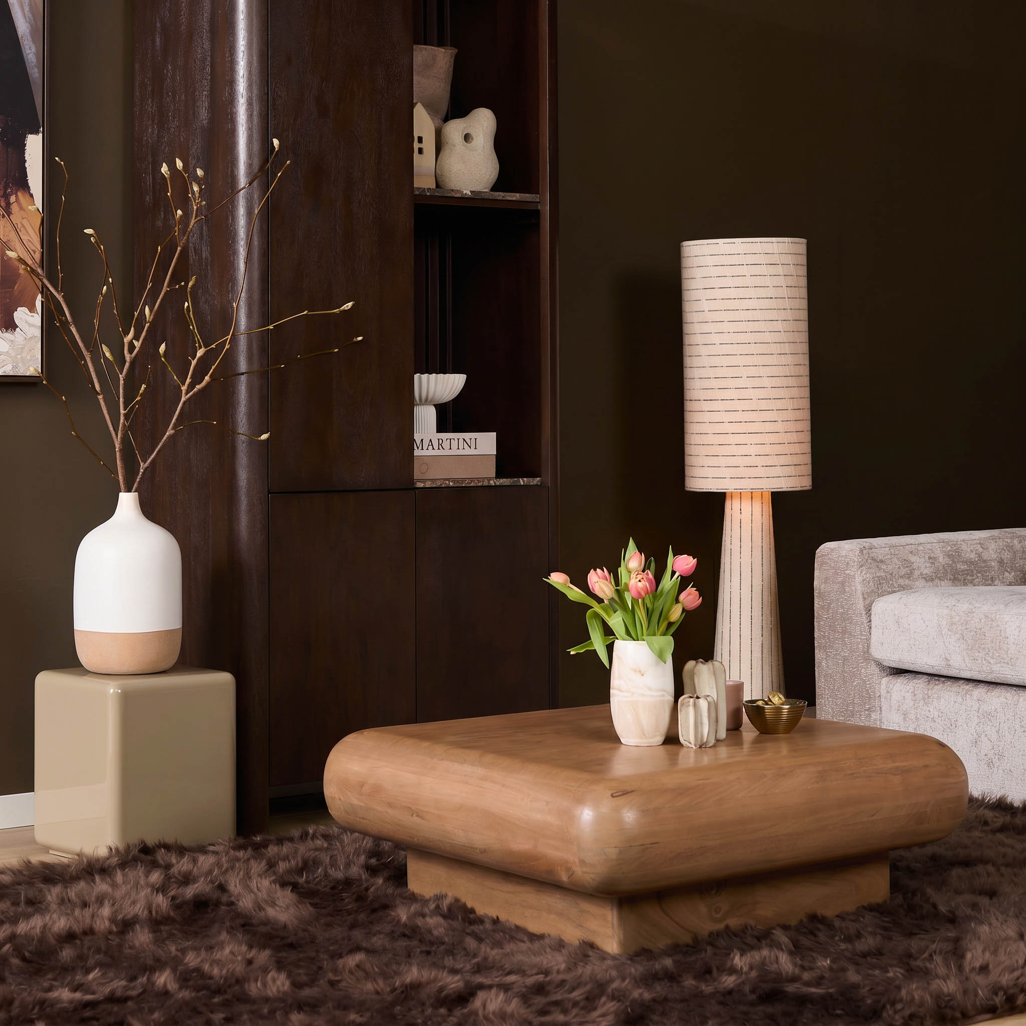 Salontafel Fedde Naturel Mangohout 80 cm - Image 1