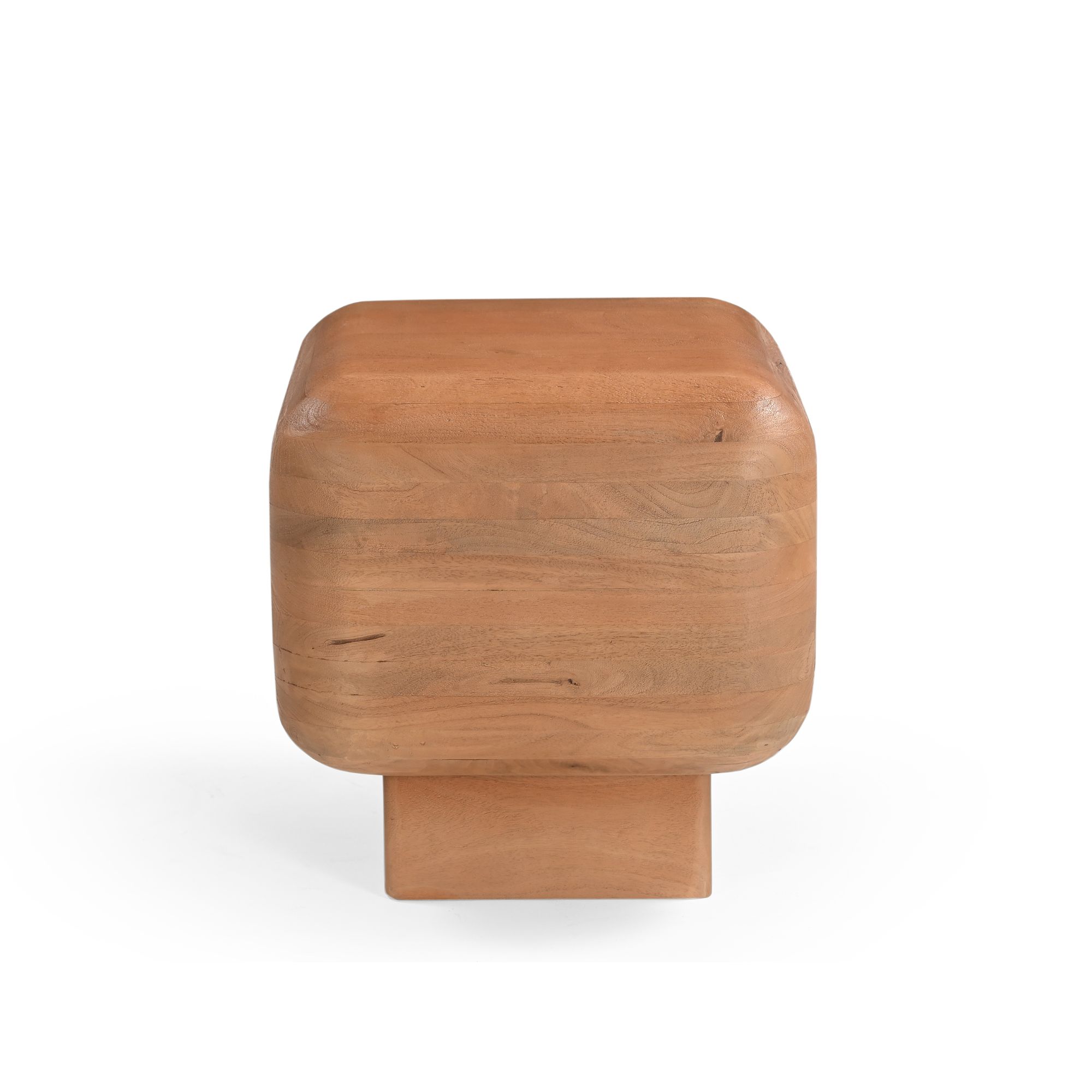 Bijzettafel Fedde Naturel Mangohout 45 cm - Image 4