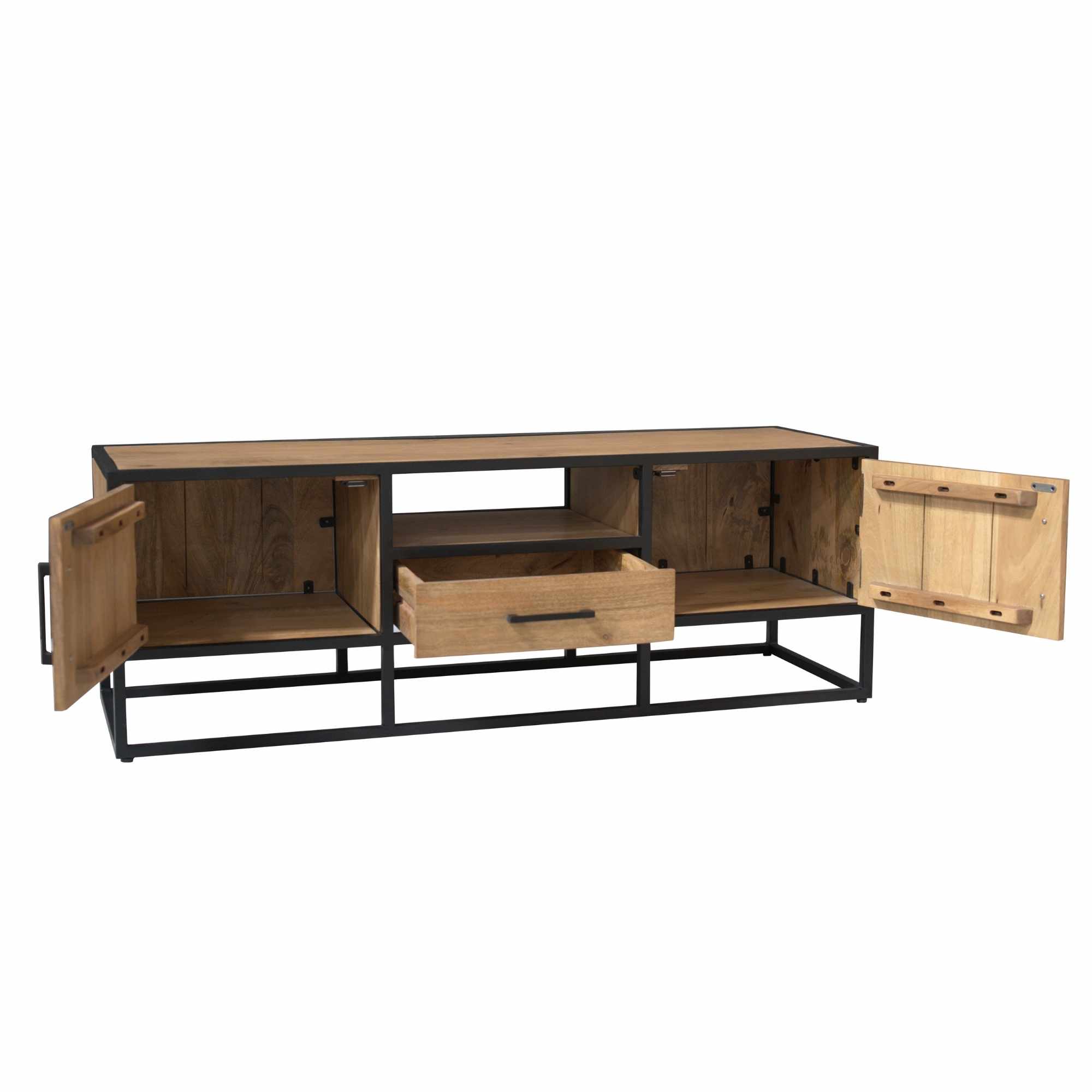Tv meubel Dakota Naturel Mangohout 145 cm - Image 4