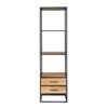 STF-3118_1 Boekenkast Dakota met lades Naturel Mangohout 55 cm - Image 2