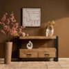 Tv meubel Britt Naturel Mangohout 100 cm - Image 1
