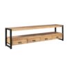 STF-4611_2 Tv meubel Britt Naturel Mangohout 180 cm - Image 3