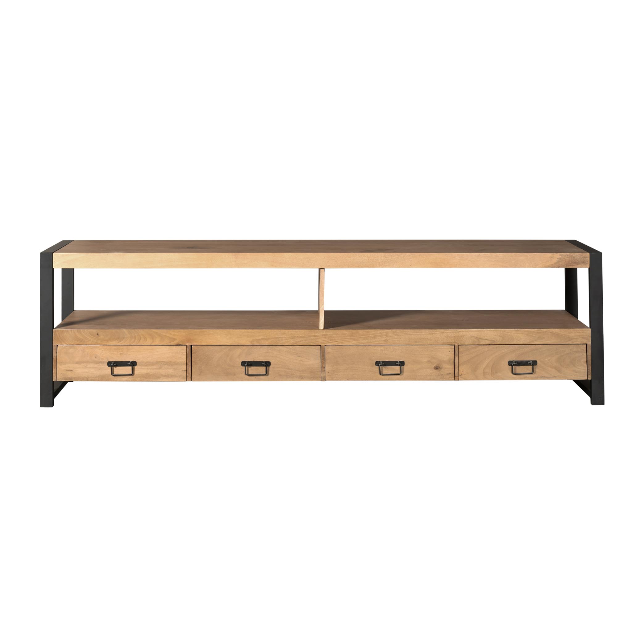 STF-4612_1 Tv meubel Britt Naturel Mangohout 220 cm - Image 2