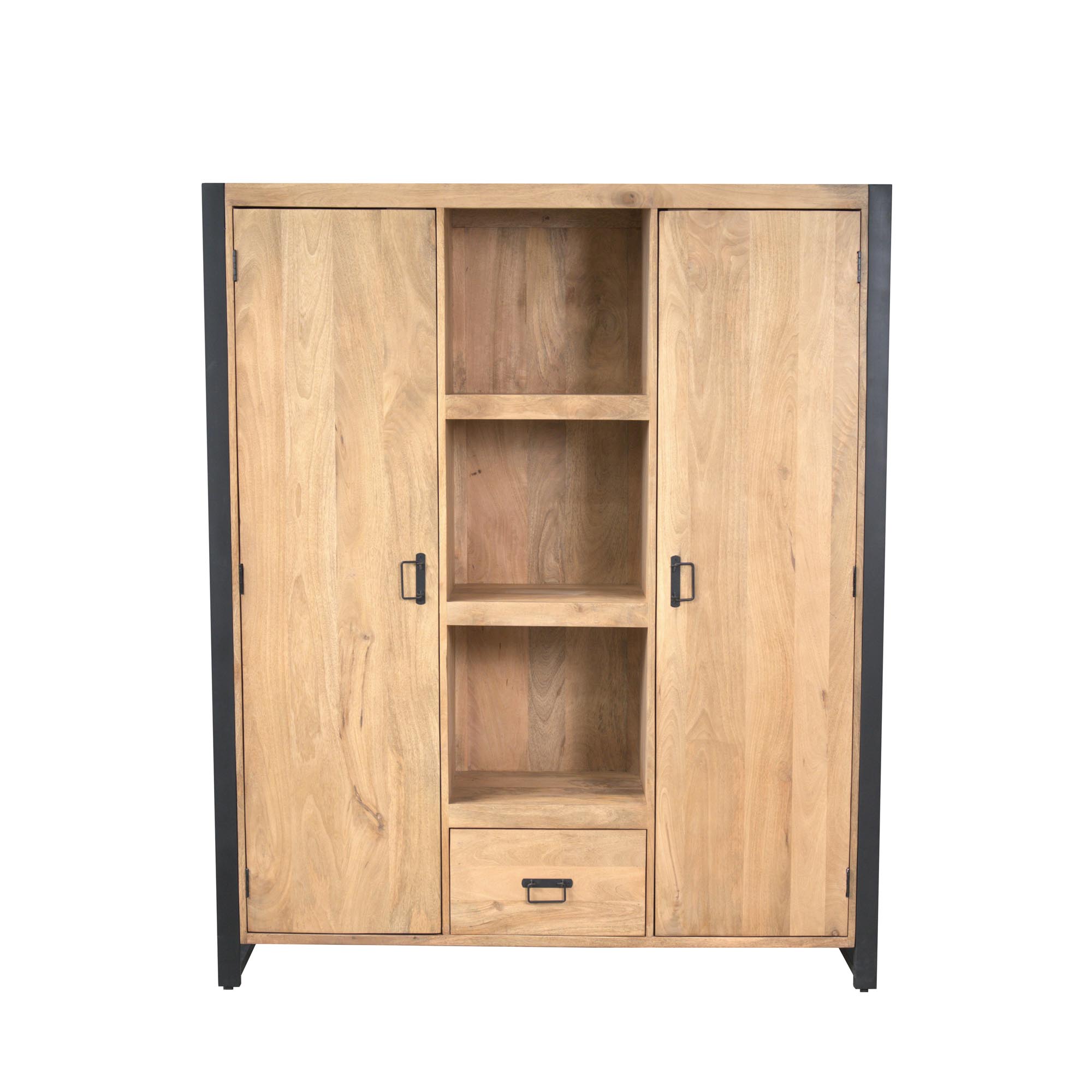 STF-4631_1 Boekenkast Britt Naturel Mangohout 150 cm - Image 2