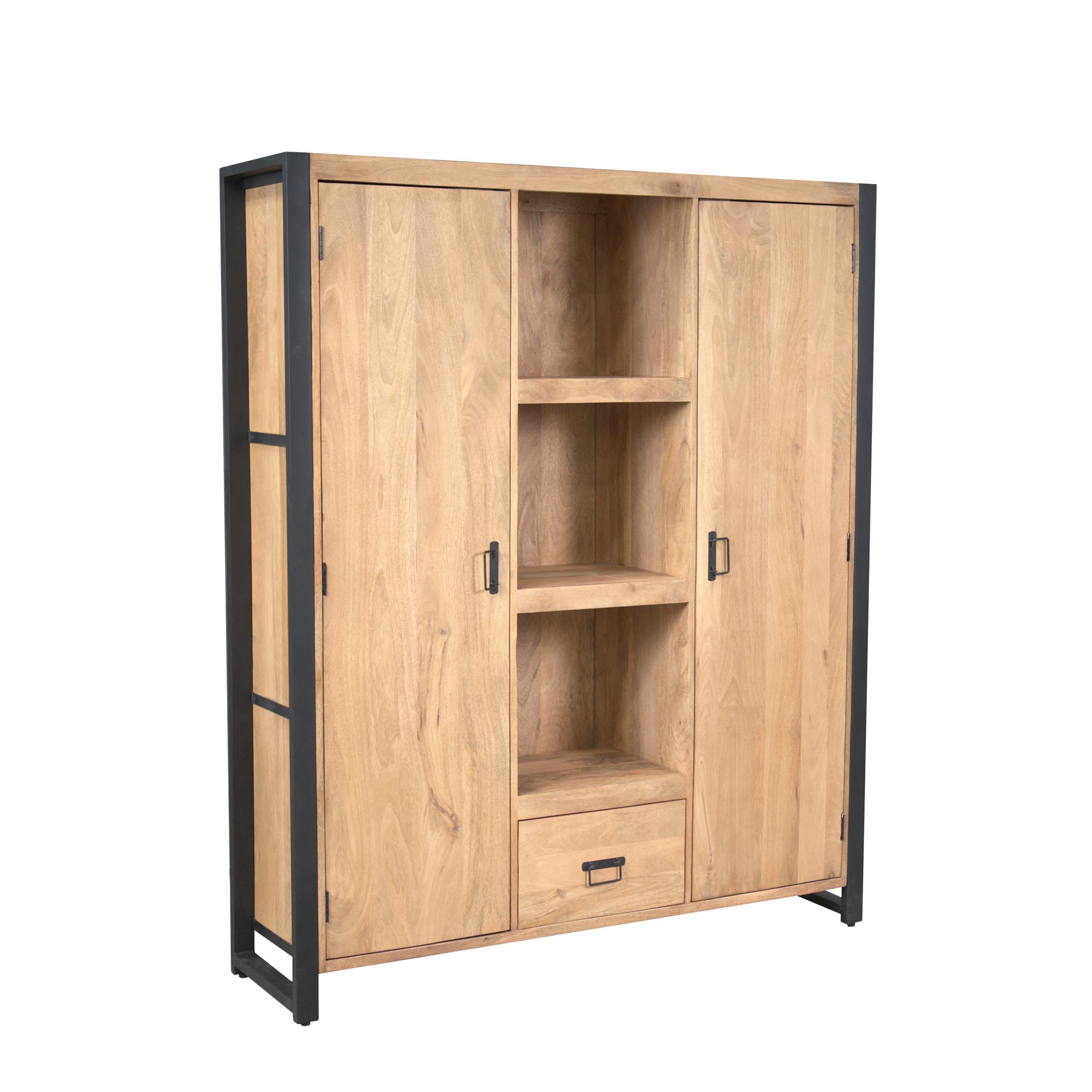 STF-4631_2 Boekenkast Britt Naturel Mangohout 150 cm - Image 3