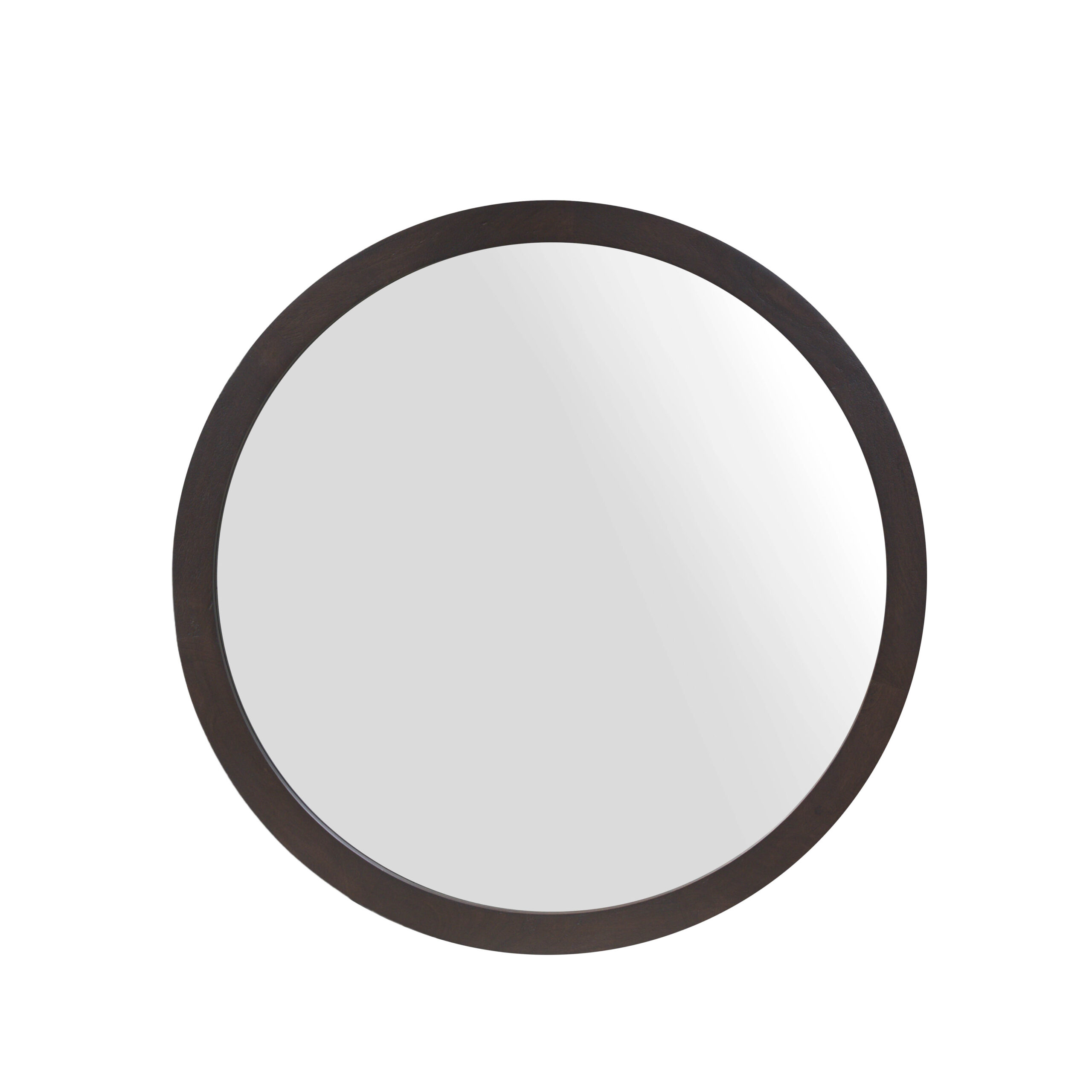 Ronde spiegel Dide Bruin Mangohout 80 cm - Image 2