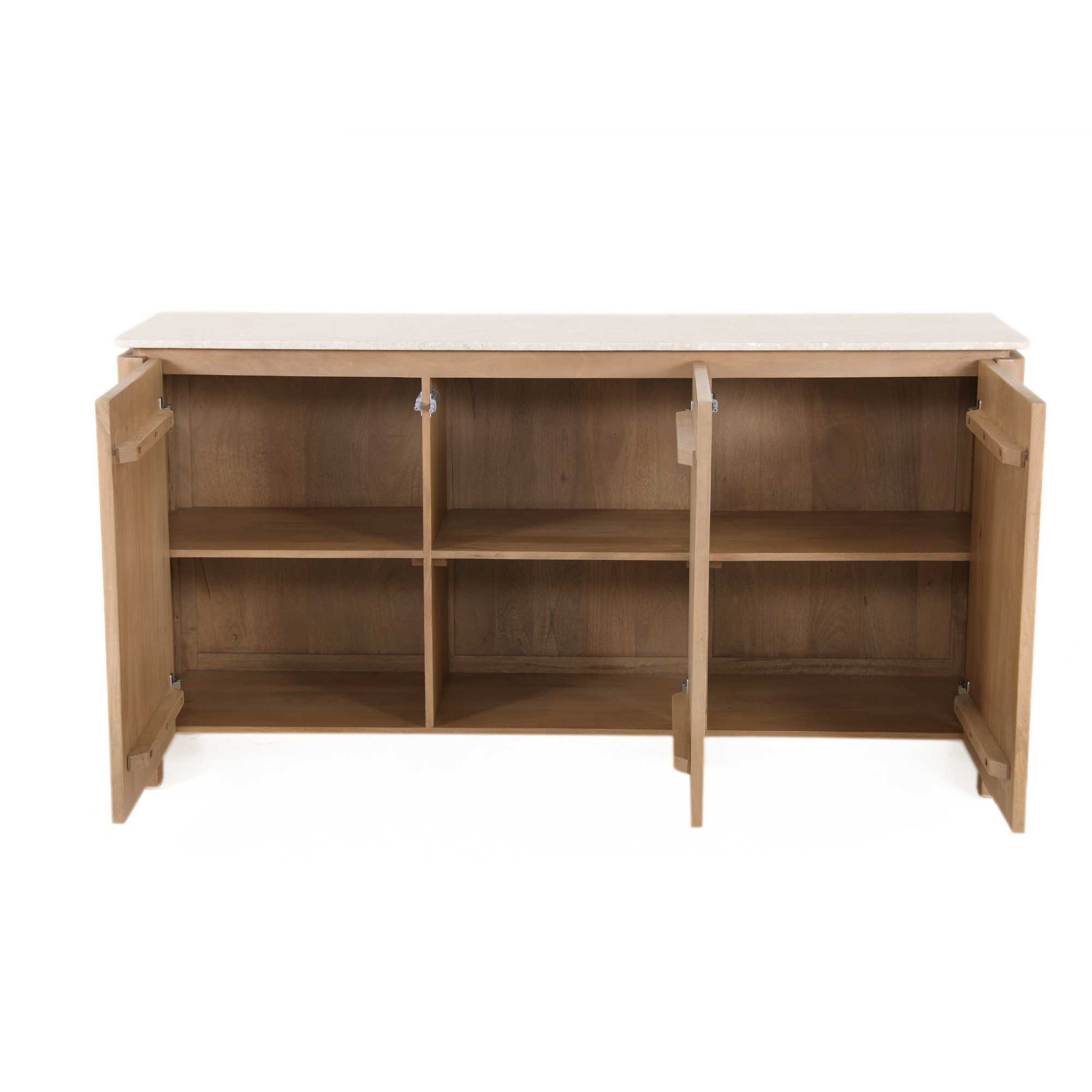 Dressoir Dallas Naturel Mangohout 165 cm - Image 19