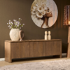 Tv meubel Dallas Naturel Mangohout 165 cm - Image 1