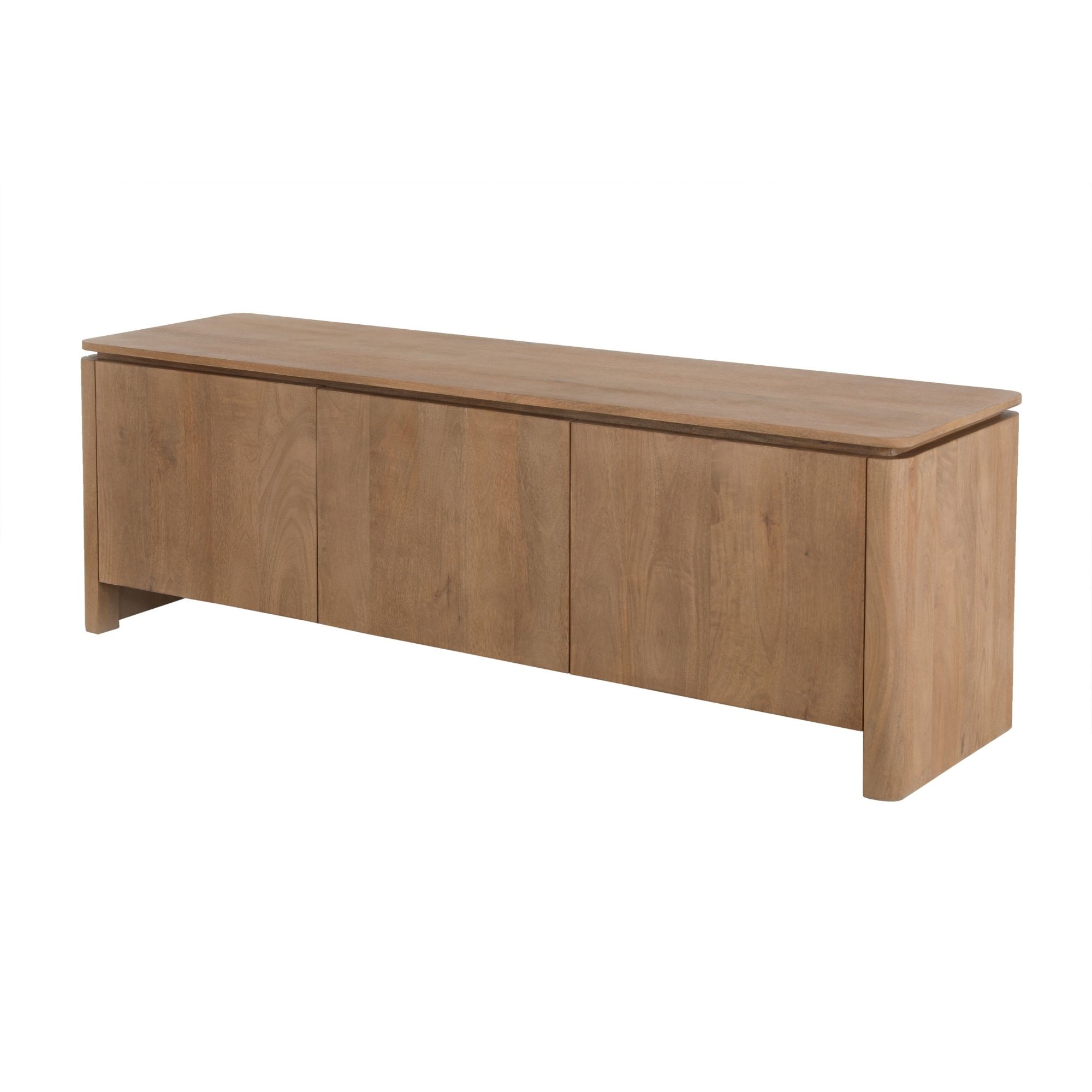 STF-3708_5 Tv meubel Dallas Naturel Mangohout 165 cm - Image 6
