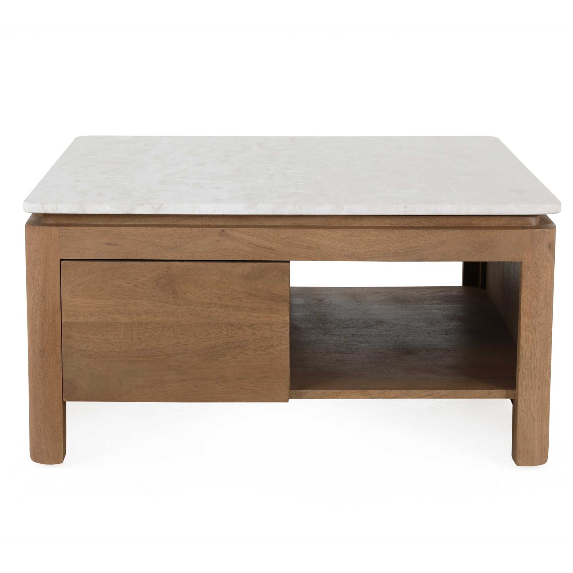 STF-3710_9 Vierkante Salontafel Dallas Naturel Mangohout 80 cm - Image 10