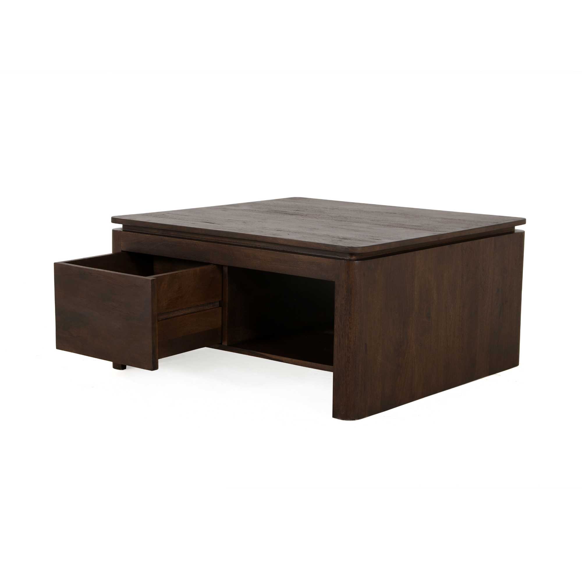 Vierkante Salontafel Dallas Bruin Mangohout 80 cm - Image 6