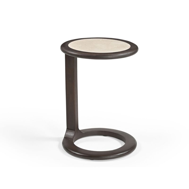 Bijzettafel Vinn Bruin Travertin 55 cm - Image 2