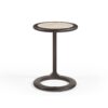 STF-9633A_2 Bijzettafel Vinn Bruin Travertin 55 cm - Image 3