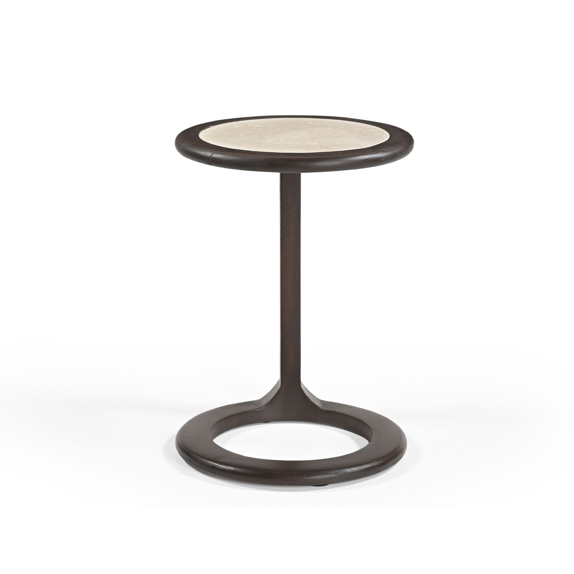 STF-9633A_2 Bijzettafel Vinn Bruin Travertin 55 cm - Image 3