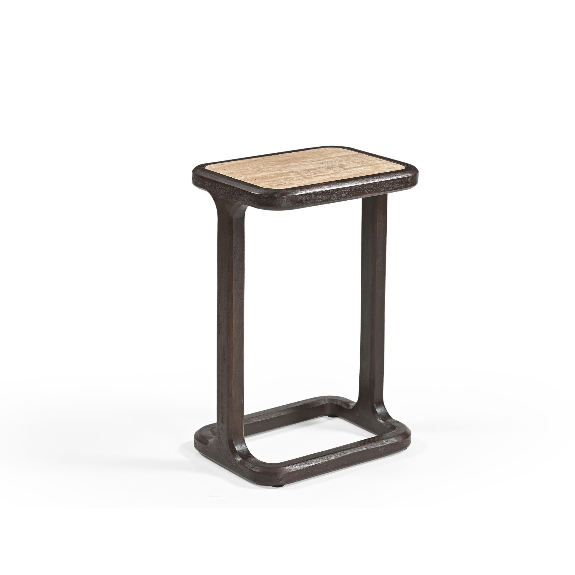 STF-9634A_7 Bijzettafel Arvid Bruin Travertin 58 cm - Image 8