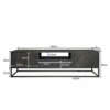Tv meubel New York Zwart Mangohout 165 cm - Image 4