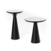 STF-9078_2 Bijzettafel Essy Zwart Marmer & metaal 38 cm - Image 3