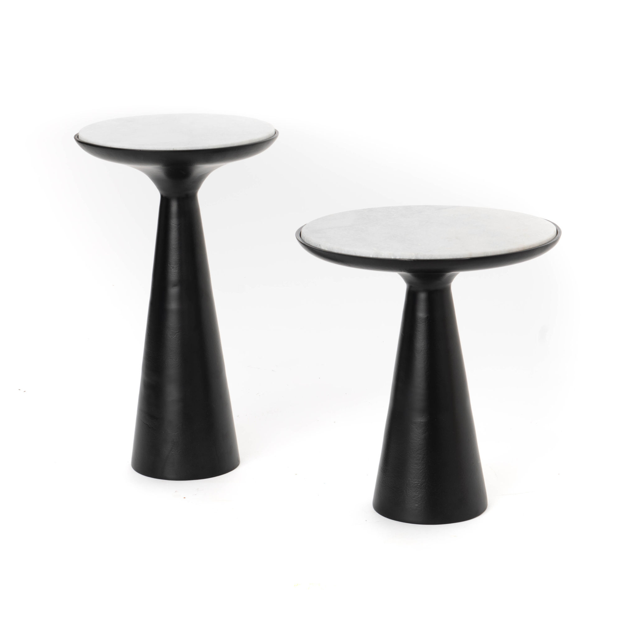 Bijzettafel Essy Zwart Marmer & metaal 38 cm - Image 3