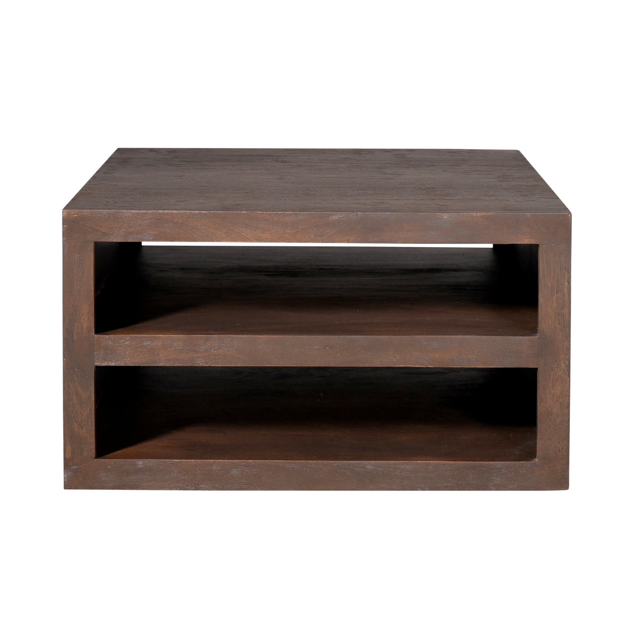 Vierkante salontafel Brussel Bruin Mangohout 80 cm - Image 5