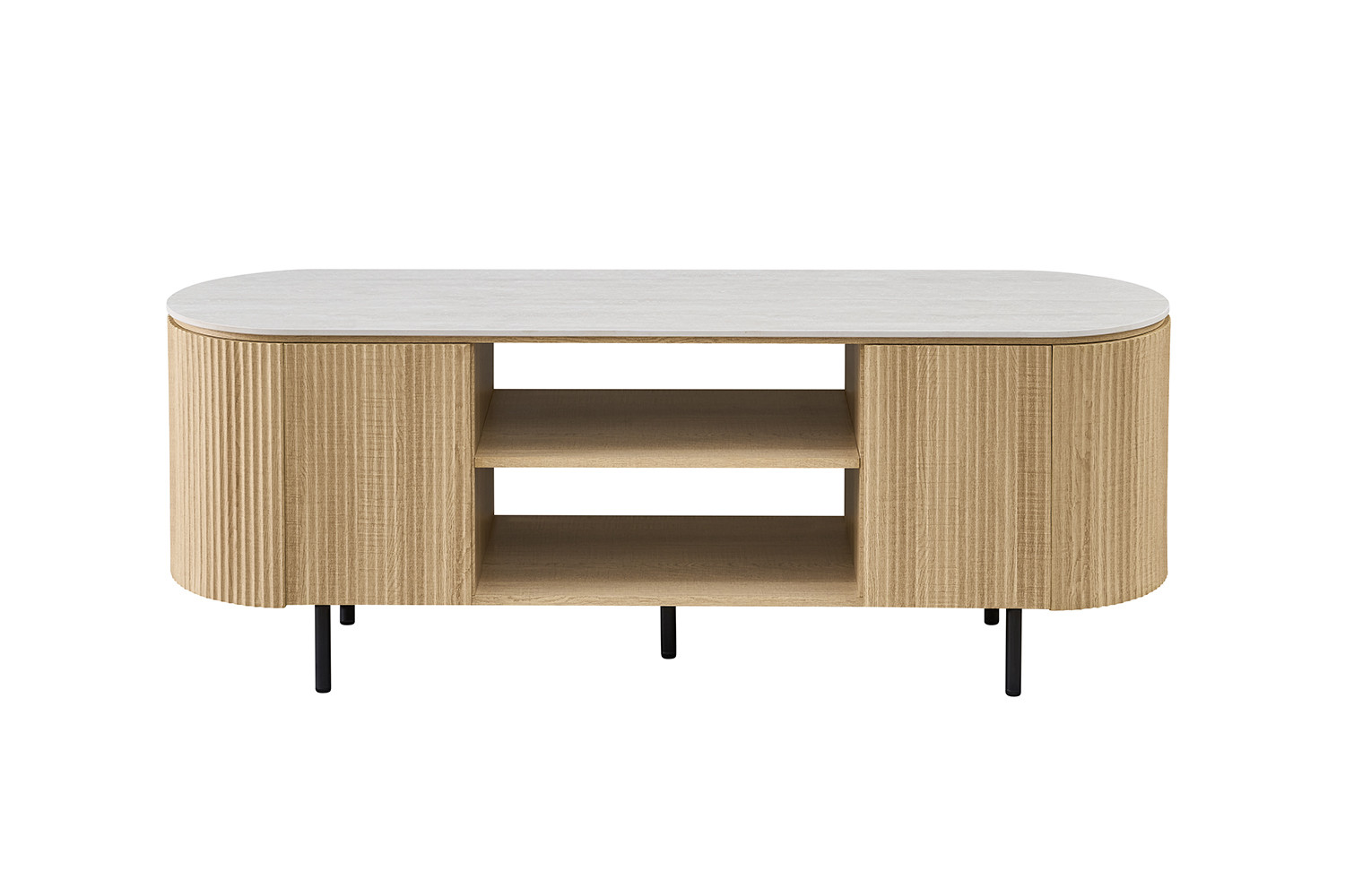 Image 3 for NEW - TV meubel Vigo 160 cm Decor Naturel Eik Baroque Grijs