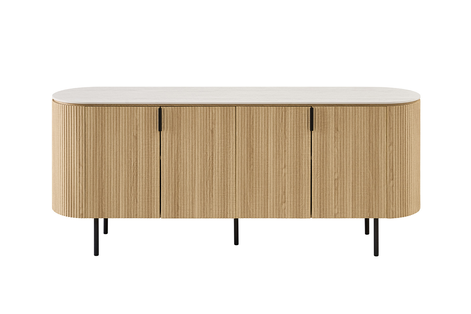 Image 4 for NEW - Dressoir Vigo 200 cm Decor Eik Naturel Baroque Grijs