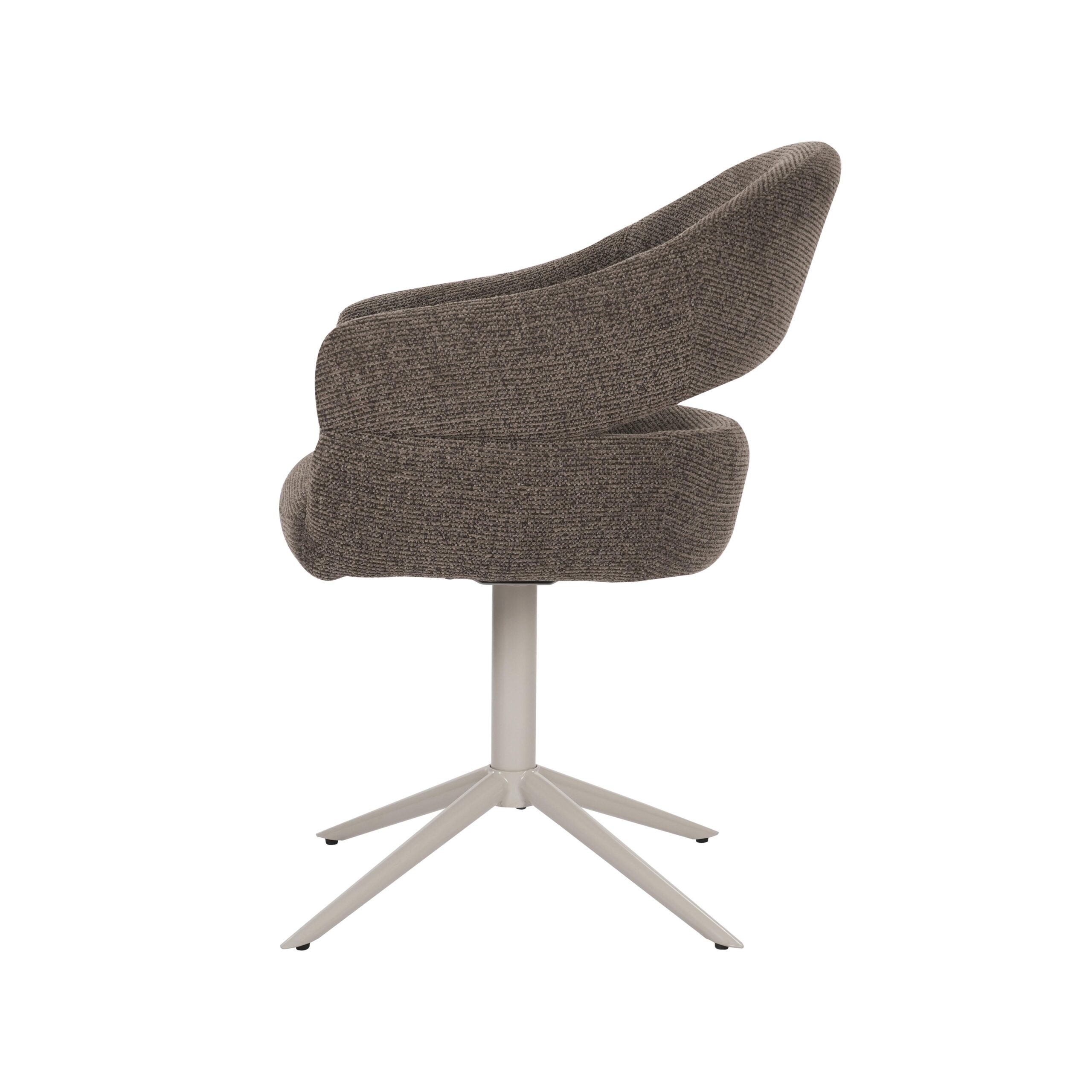 Draaibare eetkamerstoel Lily Bruin - Image 4