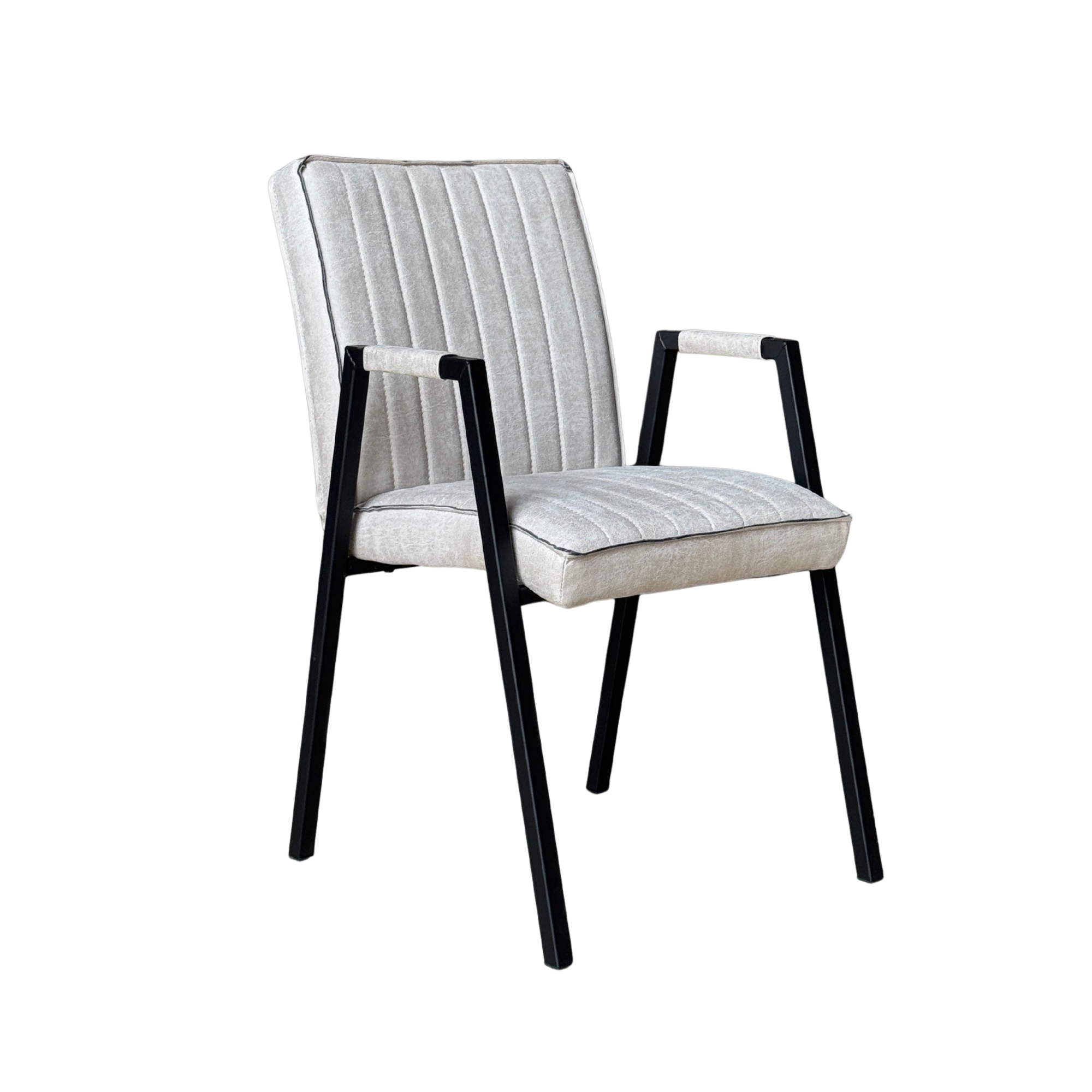 Eetkamerstoel Tivoli met armleuning Beige - Image 8