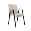 STF-0379_2 Eetkamerstoel Tivoli met armleuning Beige - Image 3