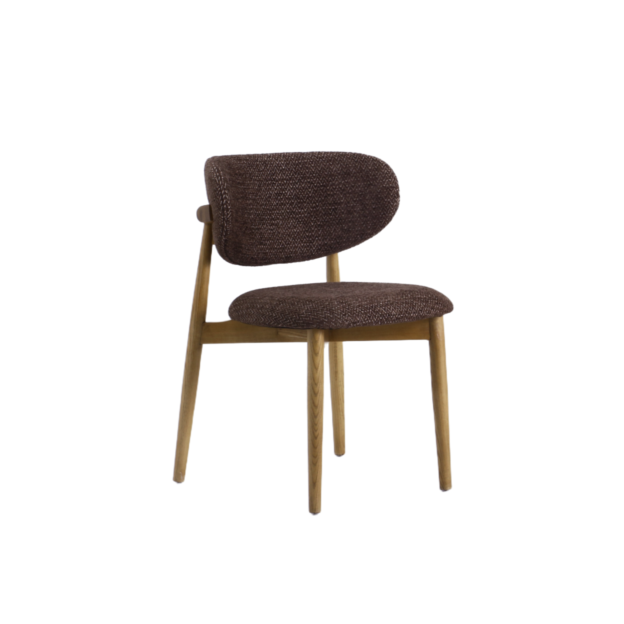 Eetkamerstoel Ella Bruin Poot Eiken - Image 3