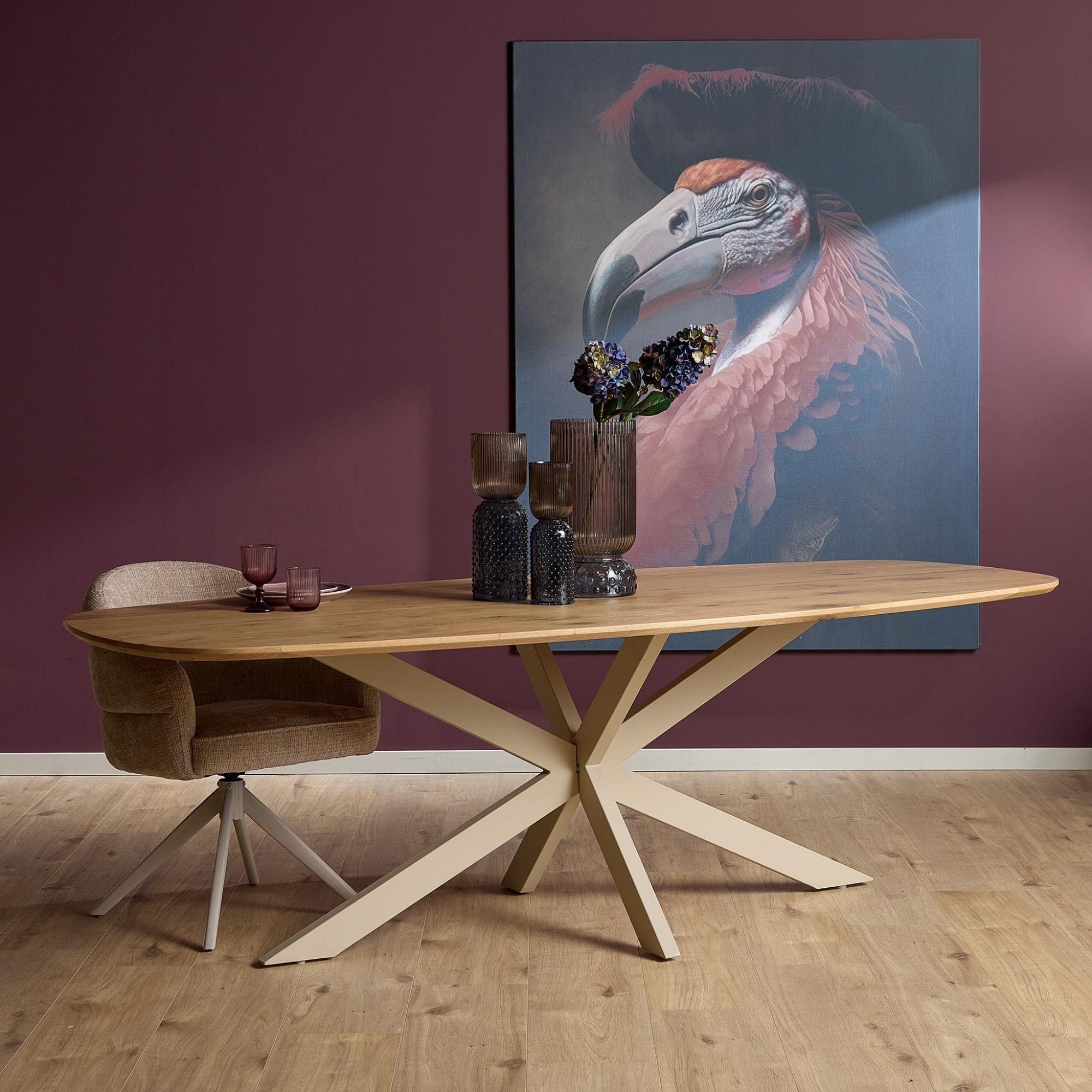 Eiken Eettafel Ferris Deens Ovaal 240 cm - Image 1
