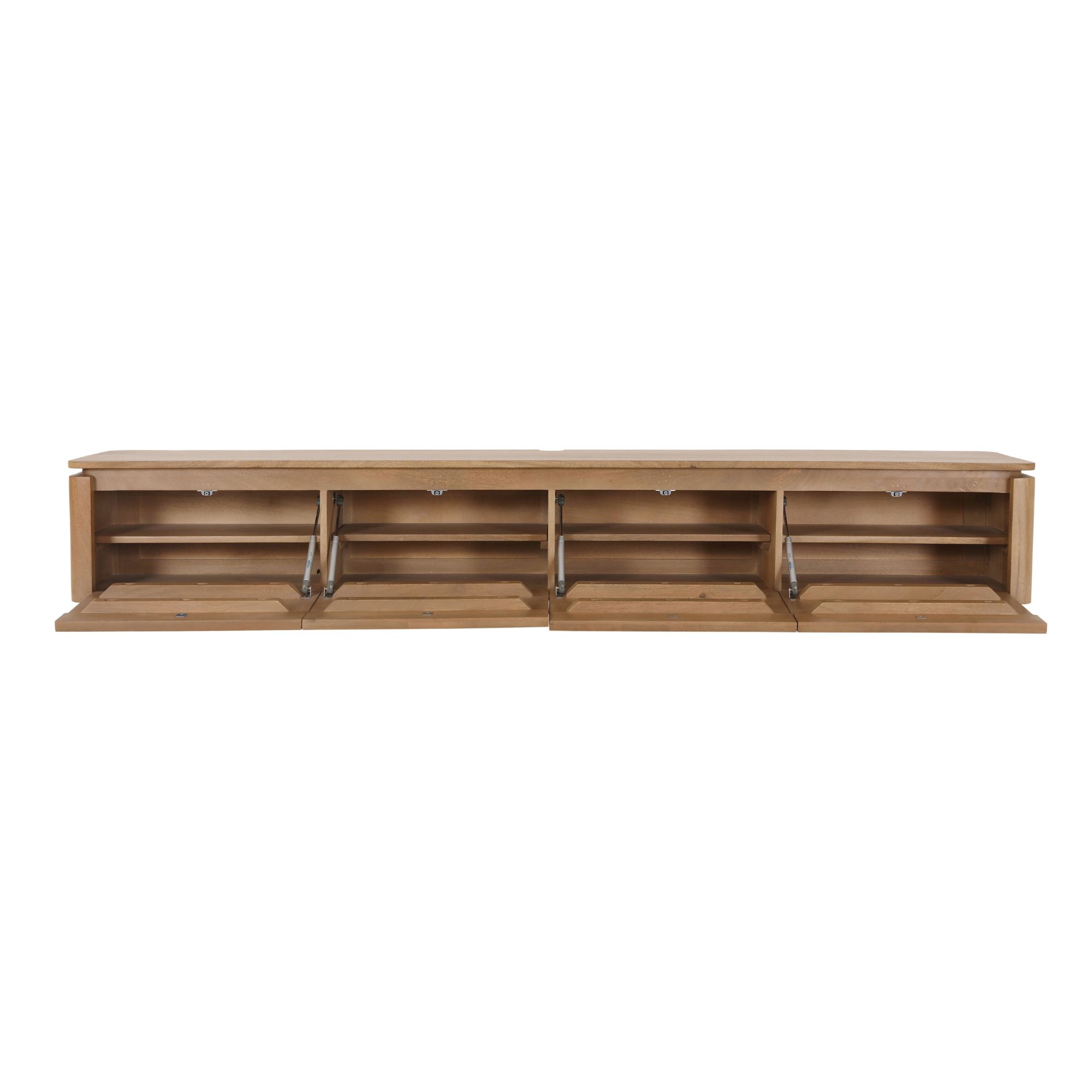 Zwevend tv meubel Dallas Naturel Mangohout 210 cm - Image 3