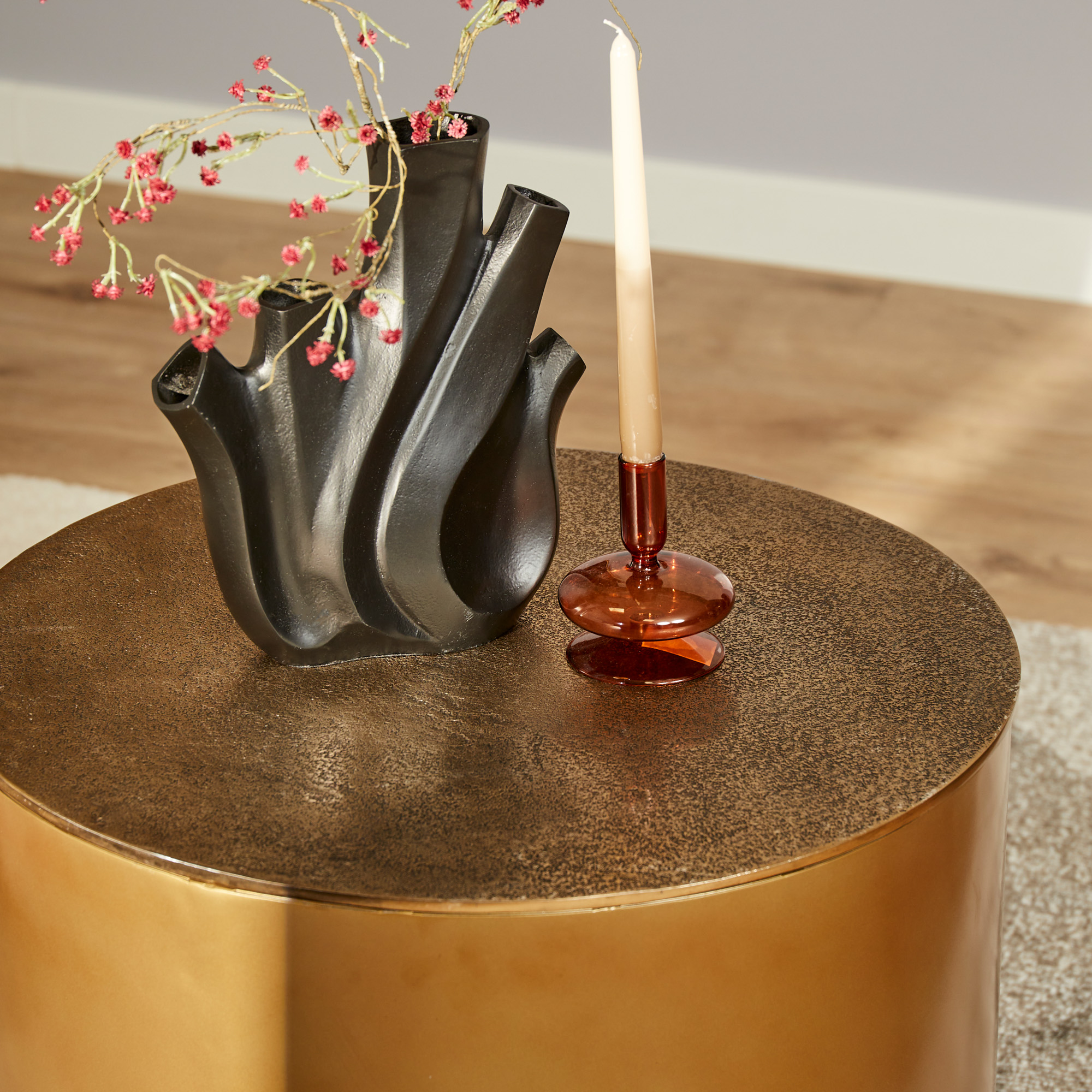 Salontafel Fiore Goud Aluminium 60 cm - Image 2