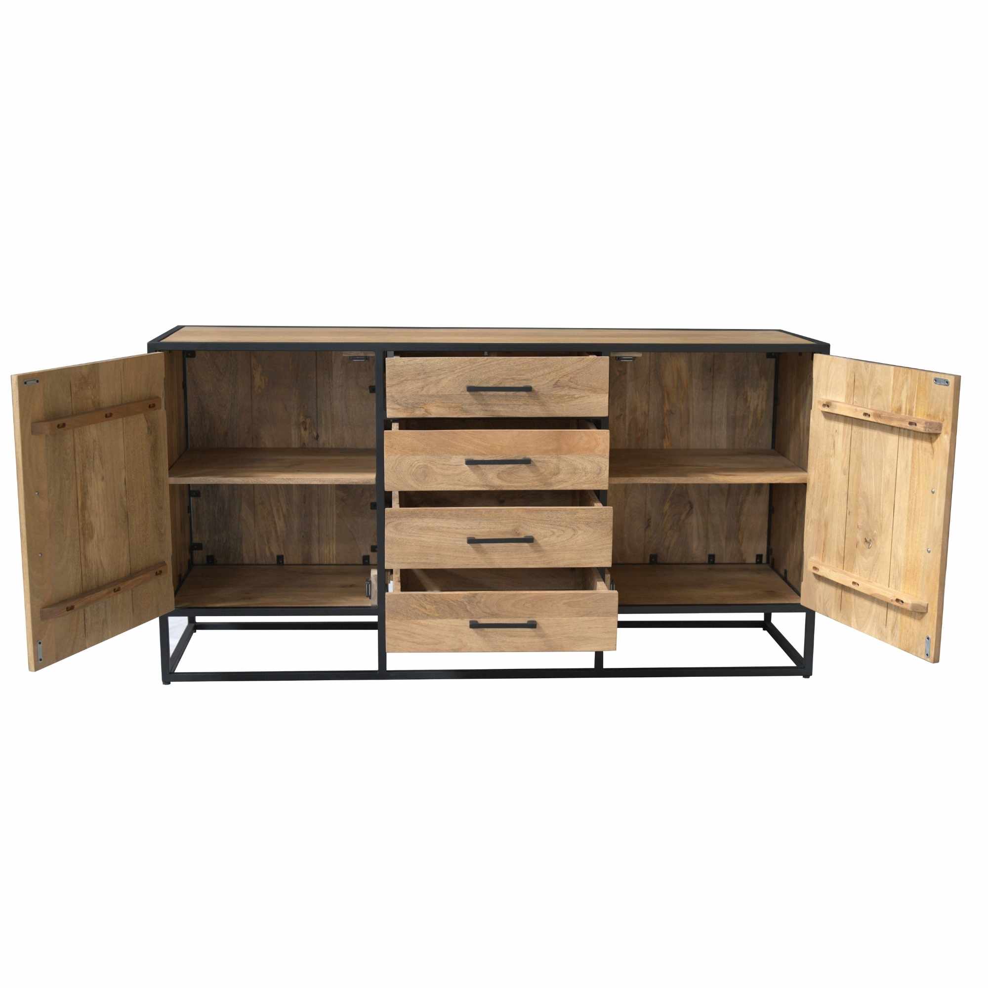 Dressoir Dakota Naturel Mangohout 165 cm - Image 4