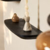 Wandplank Gusta Zwart Mangohout Set van 3 - Image 3