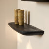 Wandplank Gusta Zwart Mangohout Set van 3 - Image 4