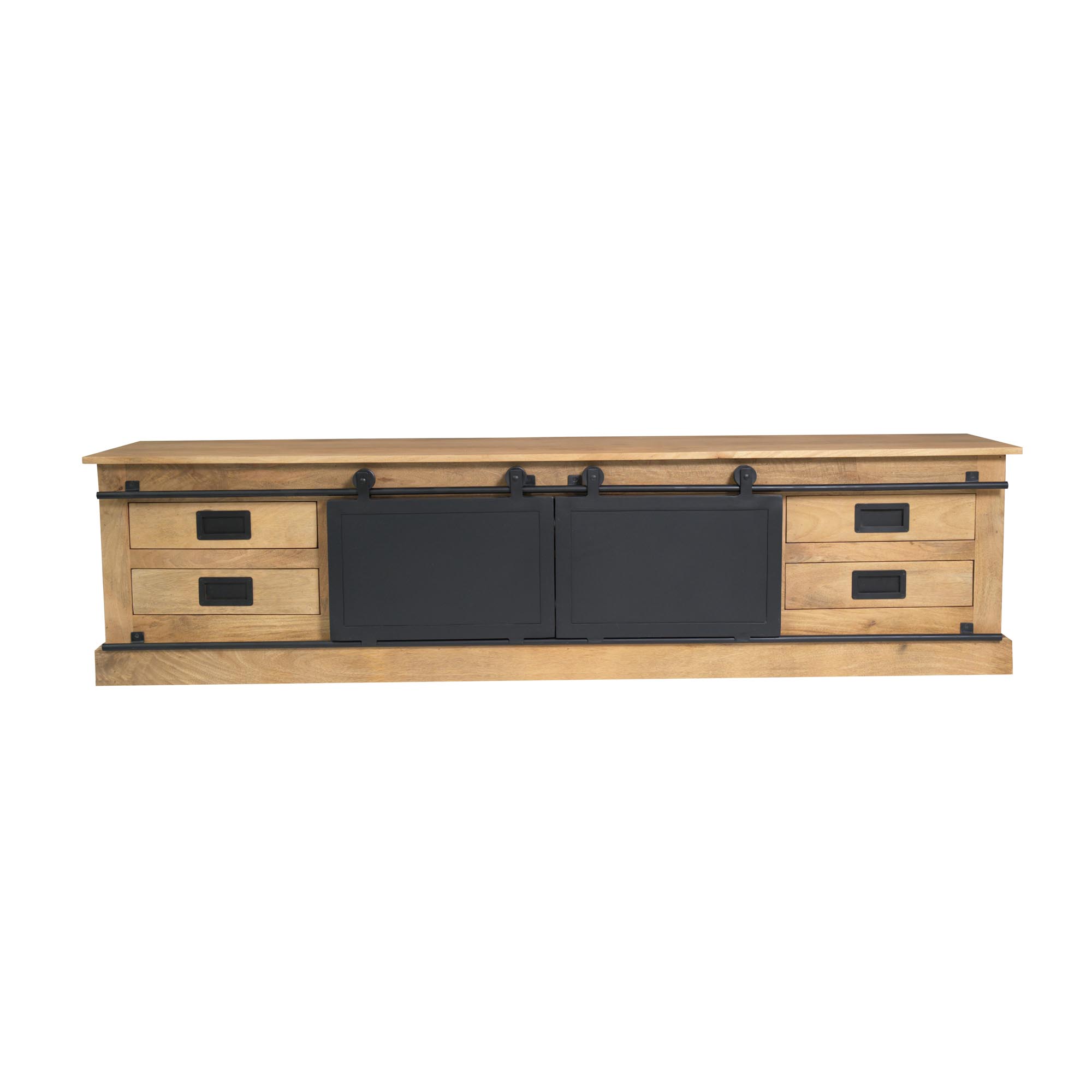 Tv meubel Fresno Naturel Mangohout 200 cm - Image 2