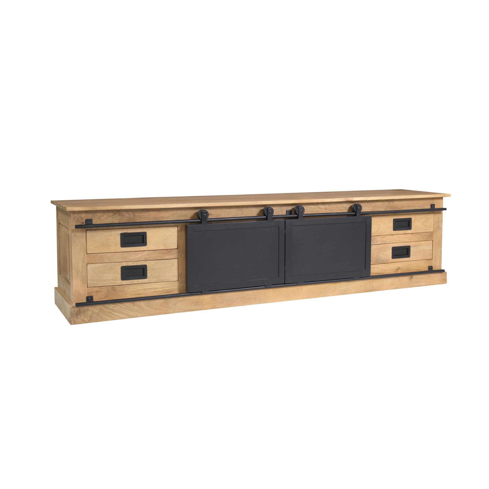 Tv meubel Fresno Naturel Mangohout 200 cm - Image 3