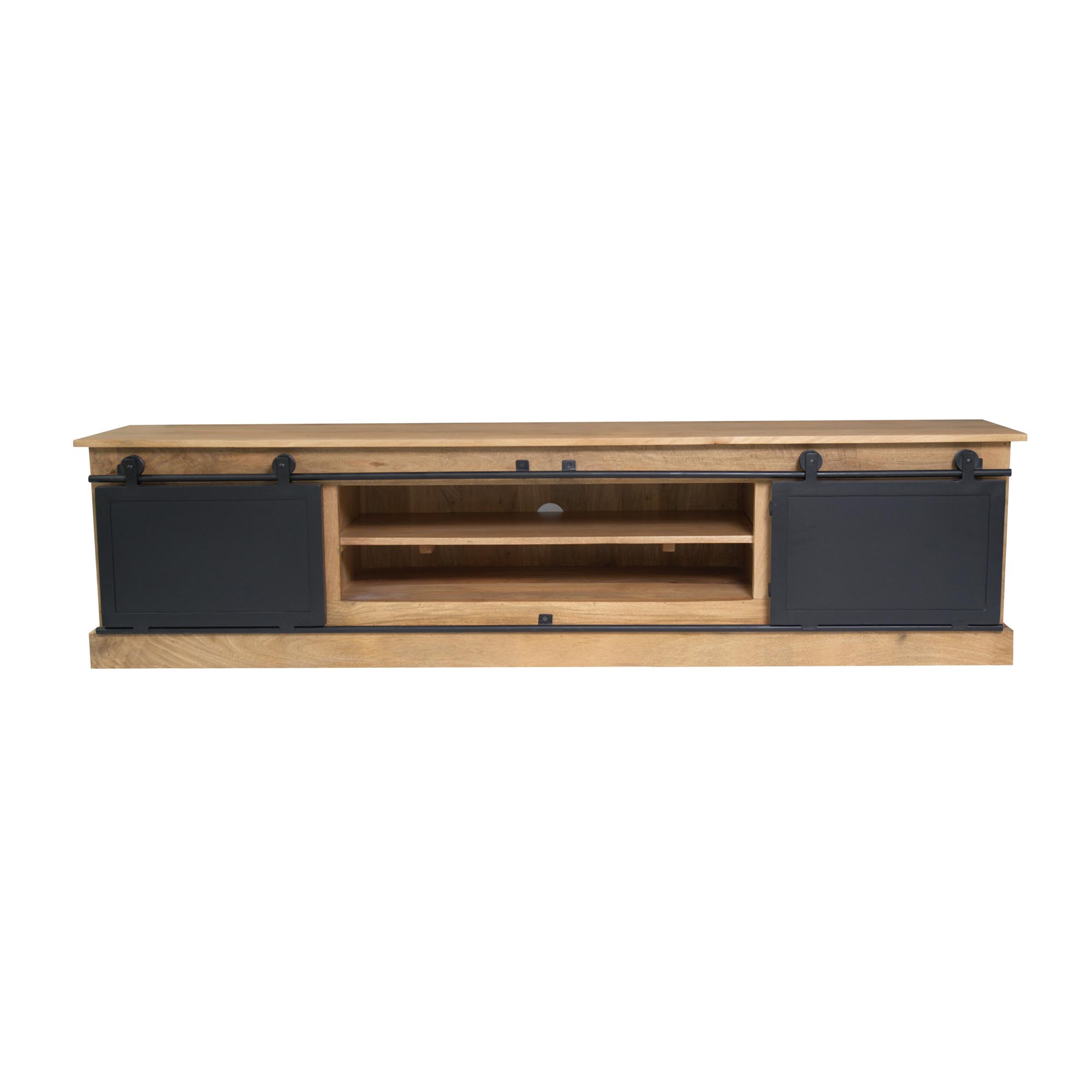 Tv meubel Fresno Naturel Mangohout 200 cm - Image 4