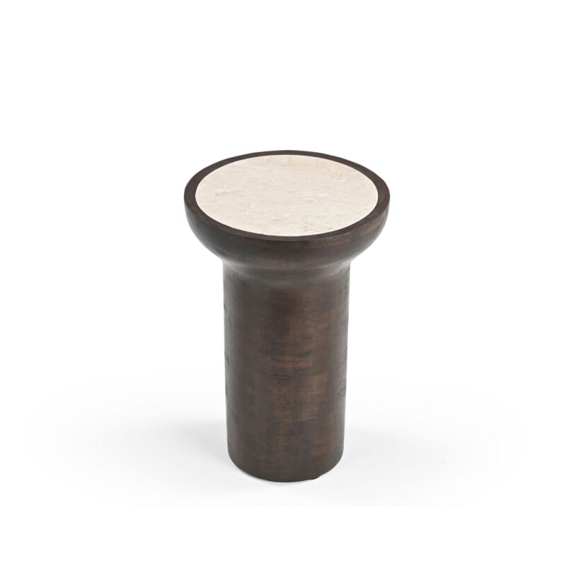 Bijzettafel Zoë Bruin Marmer 33 cm - Image 2