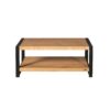 Salontafel Boaz met onderblad Naturel Mangohout 110 cm - Image 3