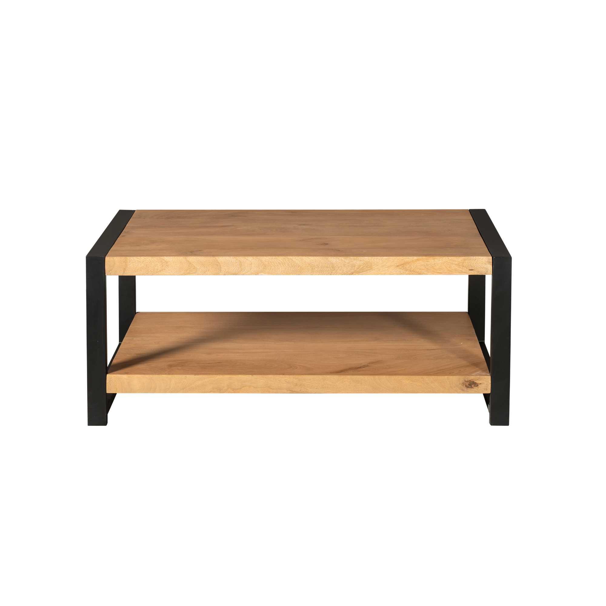 Salontafel Boaz met onderblad Naturel Mangohout 110 cm - Image 3