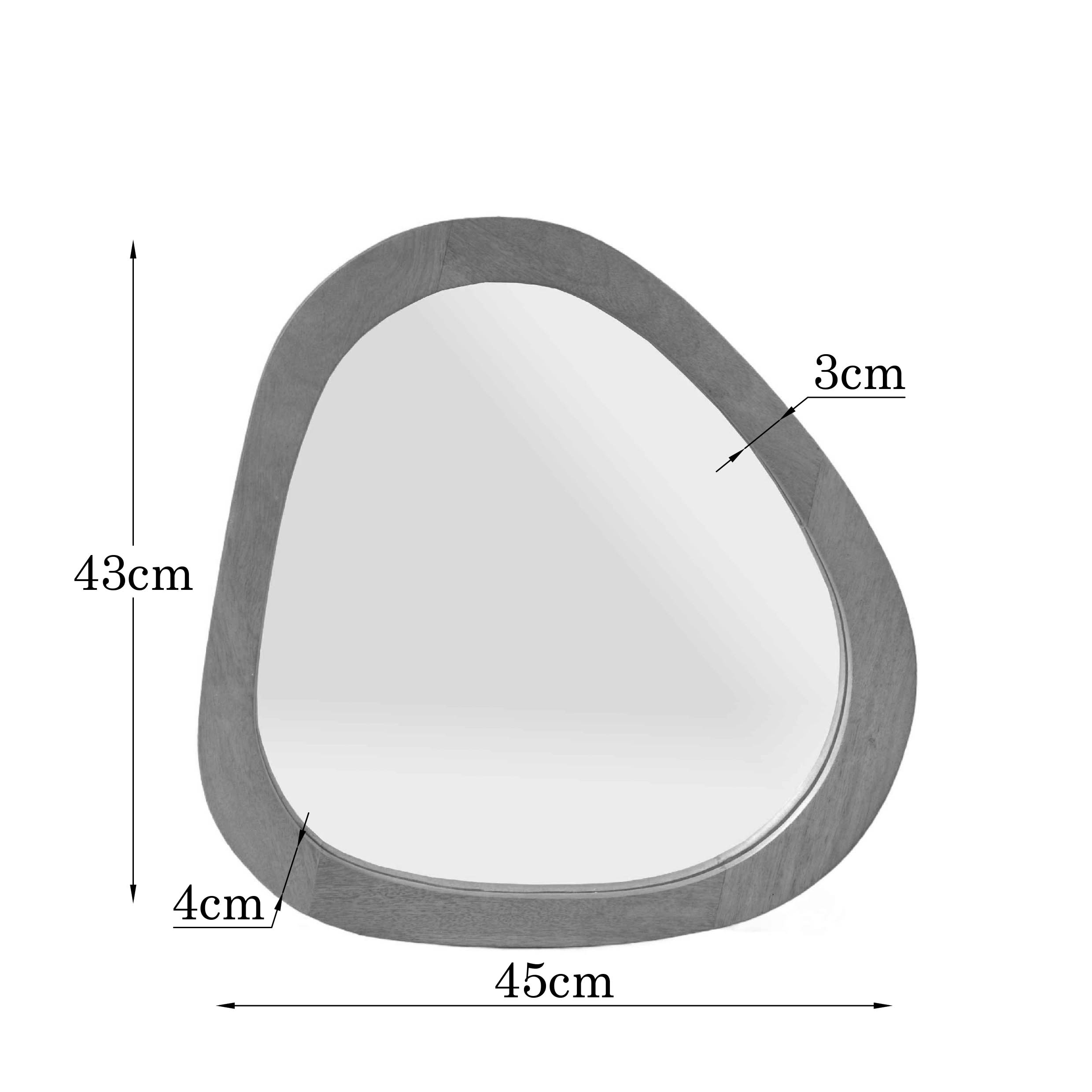 Organische spiegel Lou Licht mango Mangohout 43 cm - Image 2